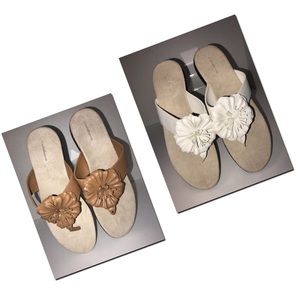 **SZ 9 - NWT 2 PAIR OF SUPER CUTE FLIP FLOPS